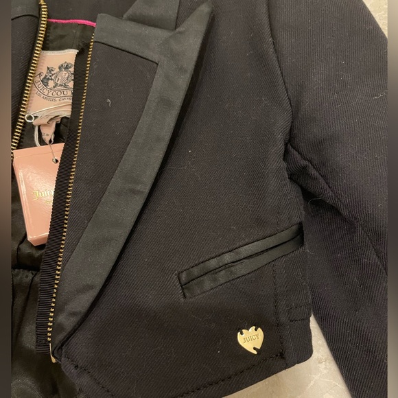 Juicy couture girly tuxedo style blazer jacket - Picture 4 of 5